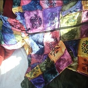 Hippie Hoodie Tie Dye Medium w/ Pockets 100% Cotton